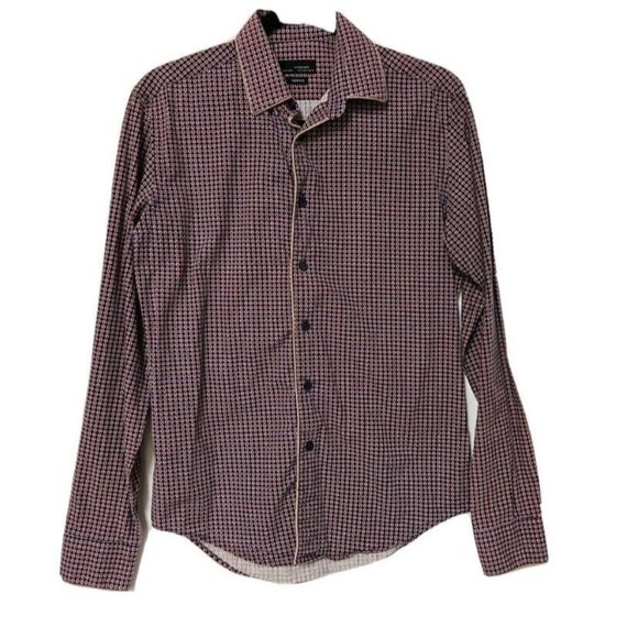 Black Tag by‎ Zara Man Long Sleeve Button Down Casual Shirt Mens Size Small - Picture 1 of 7